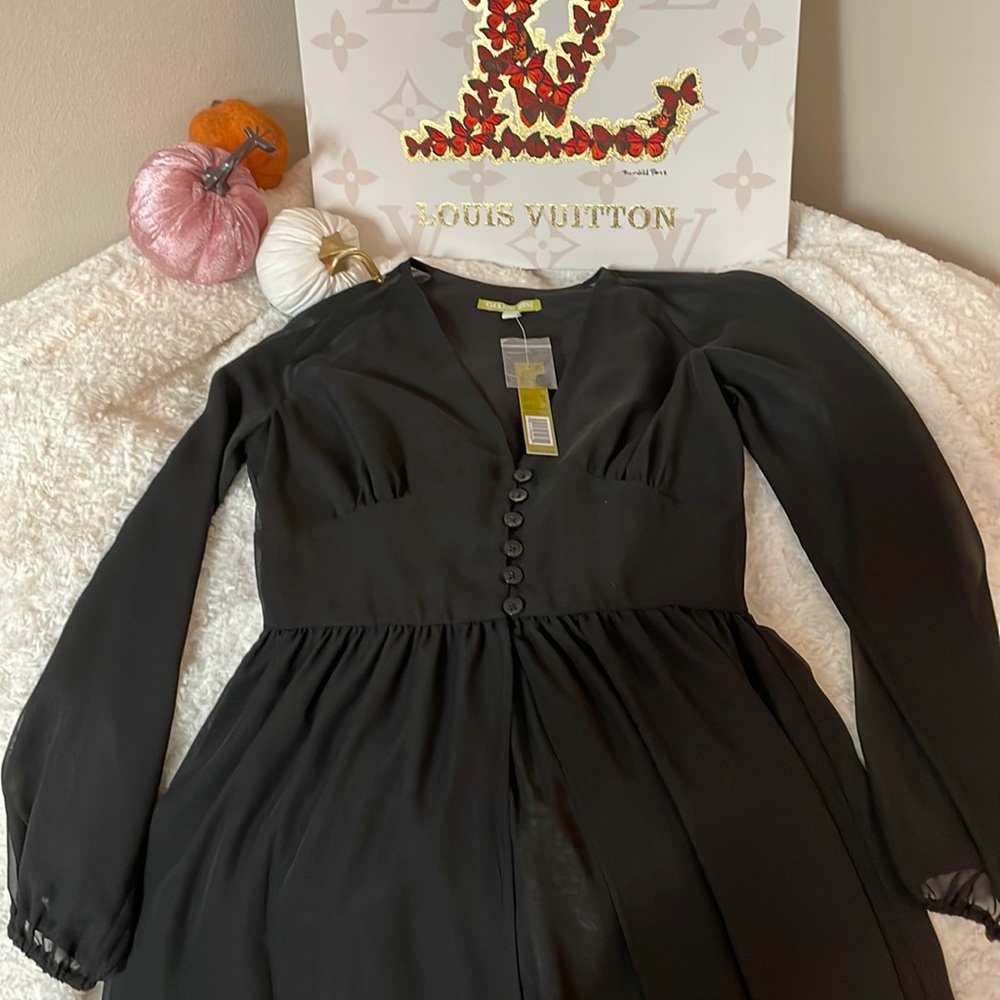 Gianni Bini Sheer black dress